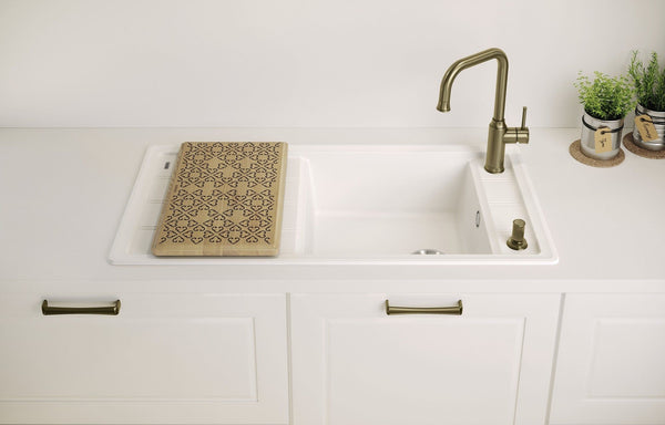 BLANCO - LIVIA-S Antique Brass Kitchen Sink Mixer