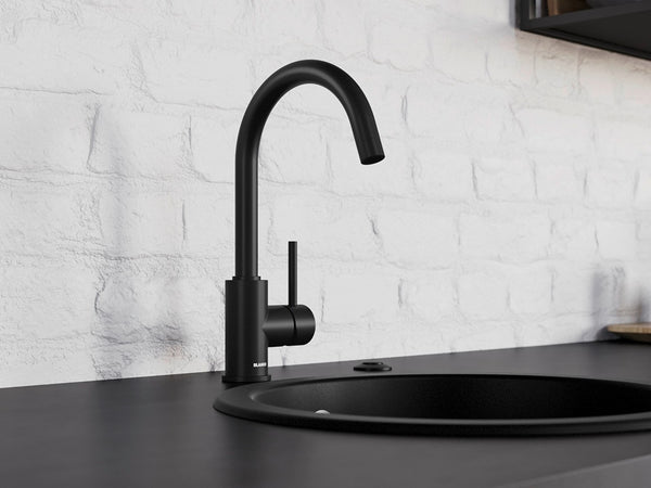 BLANCO - MIDA Matt Black Kitchen Sink Mixer