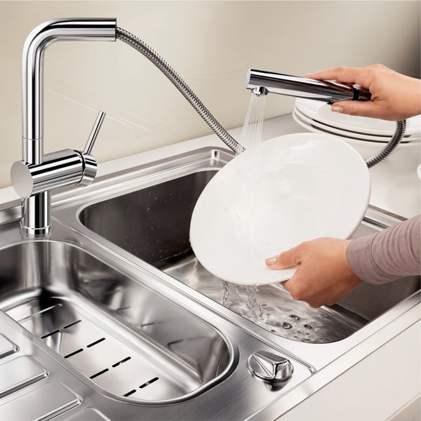 BLANCO - LINUS-S "Pull-Out" Matt Black Kitchen Sink Mixer