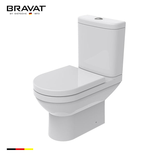 BRAVAT C01019UW-P - Closed-Coupled Water Closet