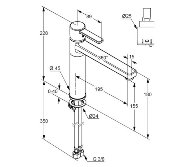 KLUDI - Zenta Kitchen Sink Mixer