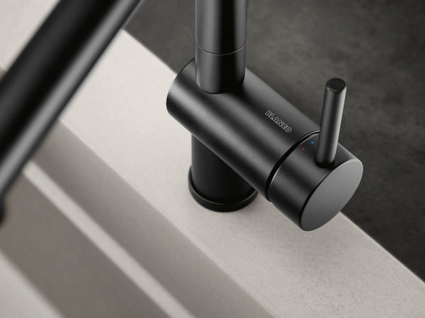 BLANCO - LINUS-S "Pull-Out" Matt Black Kitchen Sink Mixer