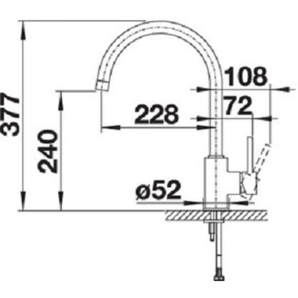 BLANCO - MIDA-S XL Kitchen Sink Mixer