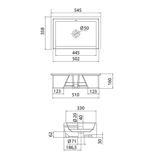 TECH - Under-Counter Wash Basin
