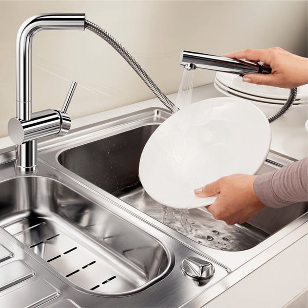 BLANCO - LINUS-S "Pull-Out" Anthracite Kitchen Sink Mixer