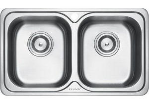 ELKAY - EC-42105 Double-Bowl Stainless Steel Sink