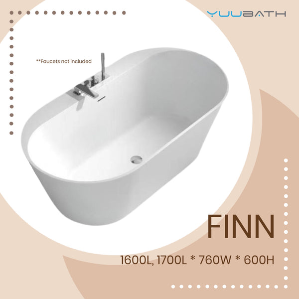 "FINN"  Free-standing Acrylic Bathtub
