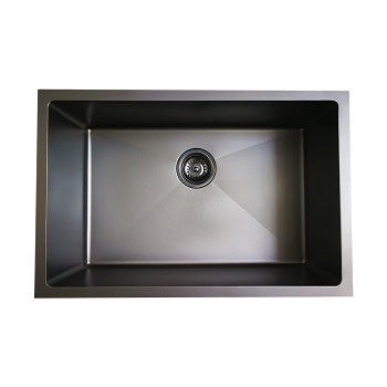 MBX-680 Single-Bowl BLACK Stainless Steel Sink