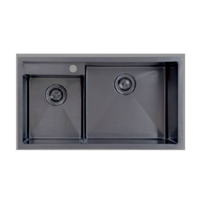 MBX-750 Double-Bowl BLACK Stainless Steel Sink