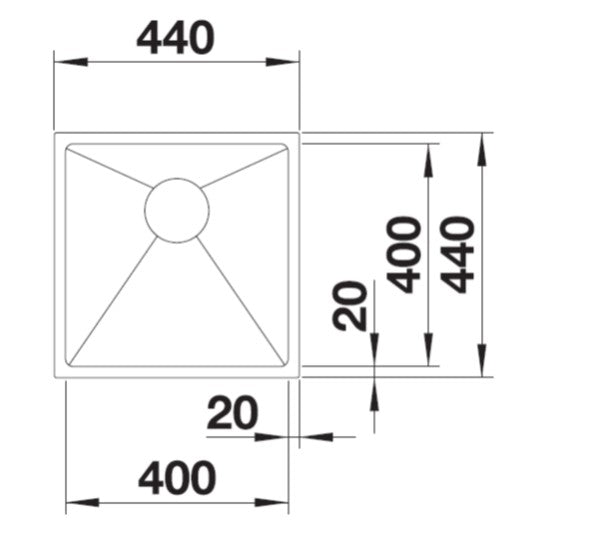 BLANCO - QUATRUS 400-IU Single-Bowl Stainless Steel Sink – Yuubath